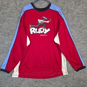 Vintage FUBU Platinum Rudy Fat Albert Cartoon Graphic Long Sleeve Shirt Mens XXL